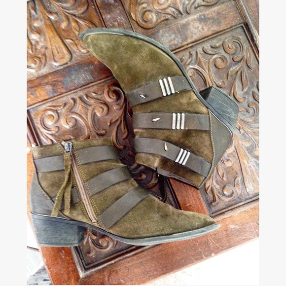 Free people X Sam Edelman leather boots strappy - Picture 2 of 4